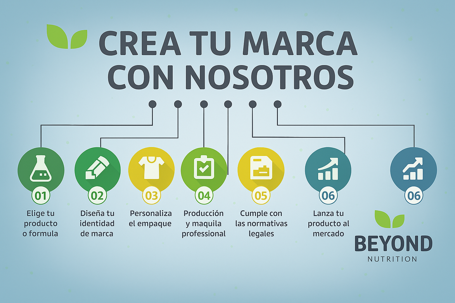 Infografía de pasos del proceso